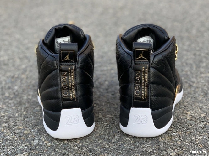 Rep TB Retro Air Gold-White AO6068-007 'Reptile' Jordan 12 Metallic Black 0719
